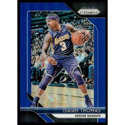 2018-19 Panini Prizm Prizms Blue #52 Isaiah Thomas