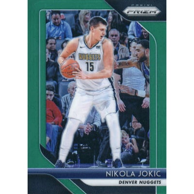 2018-19 Panini Prizm Prizms Green #92 Nikola Jokic