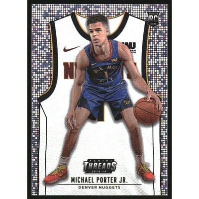 2018-19 Panini Threads Dazzle #112 Michael Porter Jr. ASOC