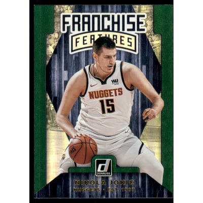 2019-20 Donruss Franchise Features Green Flood #21 Nikola Jokic