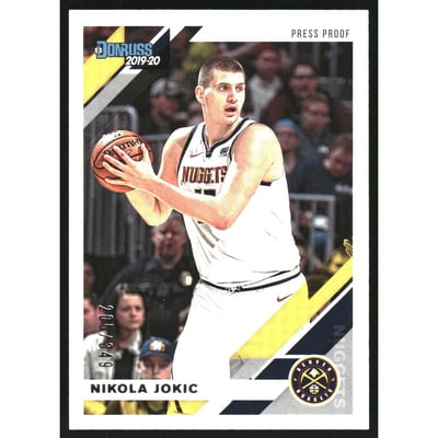 2019-20 Donruss Press Proof Silver #55 Nikola Jokic