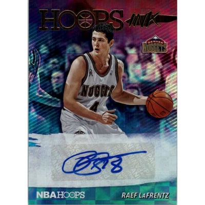 2019-20 Hoops Hoops Ink #19 Raef LaFrentz