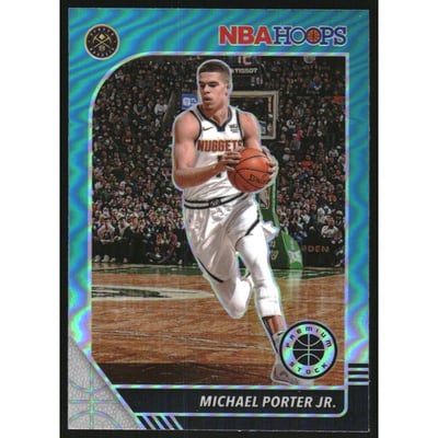 2019-20 Hoops Premium Stock Prizms Teal #51 Michael Porter Jr.