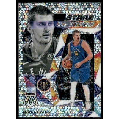 2019-20 Panini Mosaic Stare Masters Fast Break Silver #16 Nikola Jokic