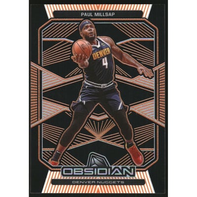 2019-20 Panini Obsidian Electric Etch Orange #81 Paul Millsap/50