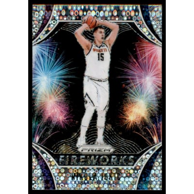 2019-20 Panini Prizm Fireworks Fast Break #18 Nikola Jokic