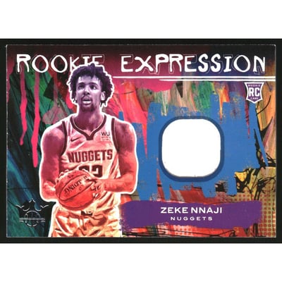 2020-21 Court Kings Rookie Expression Memorabilia #19 Zeke Nnaji