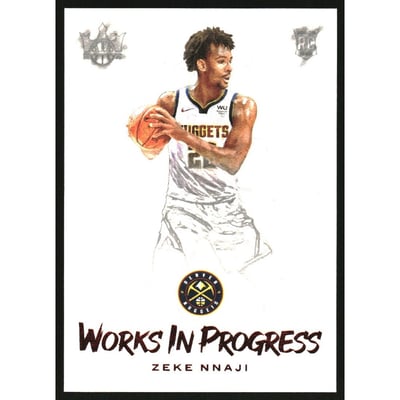 2020-21 Court Kings Works in Progress Ruby #22 Zeke Nnaji