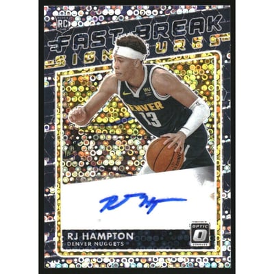 2020-21 Donruss Optic Fast Break Signatures #74 RJ Hampton