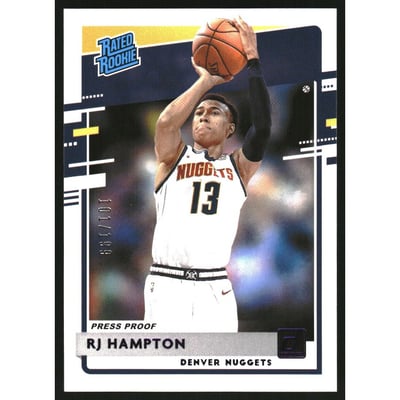 2020-21 Donruss Press Proof Purple #237 RJ Hampton RR