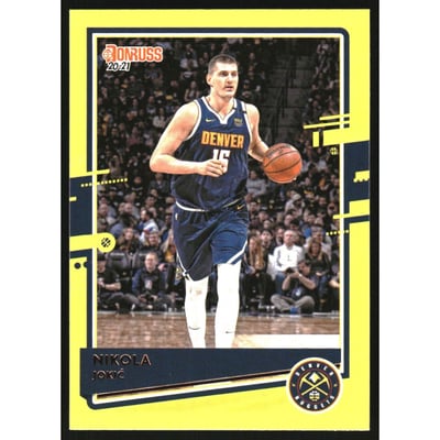 2020-21 Donruss Yellow Flood #7 Nikola Jokic
