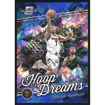 2020-21 Panini Contenders Optic Hoop Dreams Blue Cracked Ice #15 Facundo Campazzo