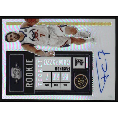 2020-21 Panini Contenders Optic #132 Facundo Campazzo AU RC