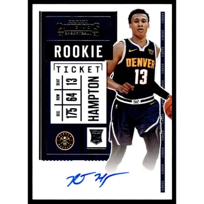 2020-21 Panini Contenders Photo Variation Autographs #104 RJ Hampton AU