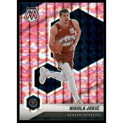 2020-21 Panini Mosaic Mosaic Camo Pink #21 Nikola Jokic