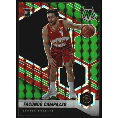 2020-21 Panini Mosaic Mosaic Choice Red and Green #237 Facundo Campazzo