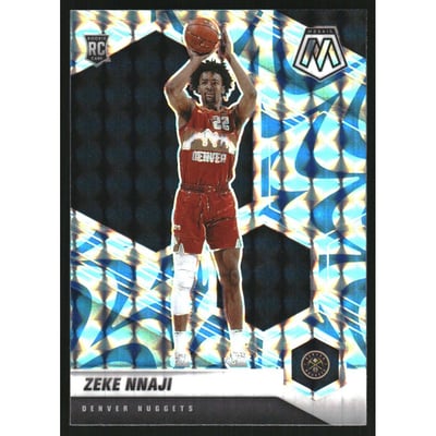 2020-21 Panini Mosaic Mosaic Reactive Blue #231 Zeke Nnaji