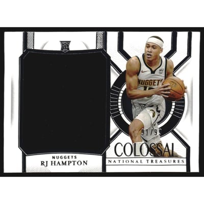 2020-21 Panini National Treasures Colossal Rookie Materials #29 RJ Hampton
