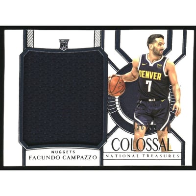 2020-21 Panini National Treasures Colossal Rookie Materials #41 Facundo Campazzo