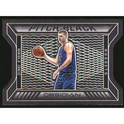 2020-21 Panini Obsidian Pitch Black #24 Nikola Jokic