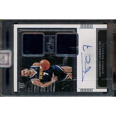 2020-21 Panini One and One Rookie Dual Jersey Autographs #14 Facundo Campazzo