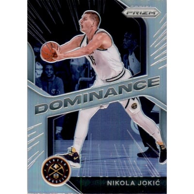 2020-21 Panini Prizm Dominance Prizms Silver #19 Nikola Jokic