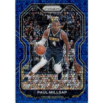 2020-21 Panini Prizm Prizms Fast Break Blue #44 Paul Millsap