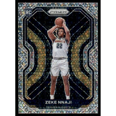 2020-21 Panini Prizm Prizms Fast Break #266 Zeke Nnaji