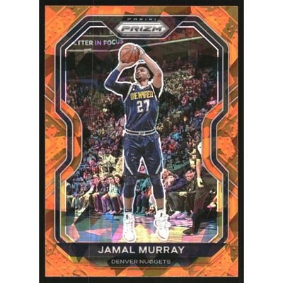 2020-21 Panini Prizm Prizms Orange Ice #124 Jamal Murray