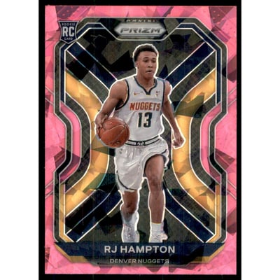 2020-21 Panini Prizm Prizms Pink Ice #286 RJ Hampton