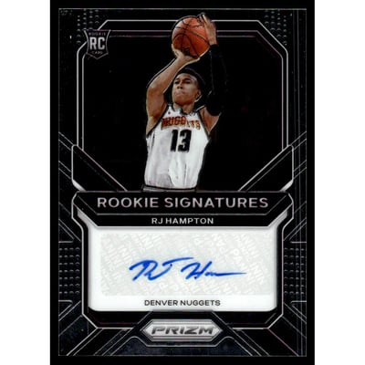 2020-21 Panini Prizm Rookie Signatures #10 RJ Hampton
