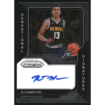 2020-21 Panini Prizm Sensational Signatures #91 RJ Hampton