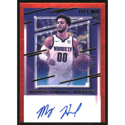 2020-21 Panini Recon Rookie Recon Signatures Red #39 Markus Howard/99