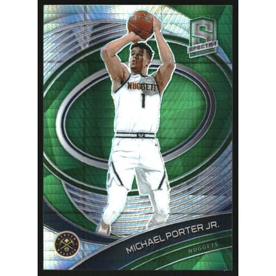 2020-21 Panini Spectra Asia Green #64 Michael Porter Jr.