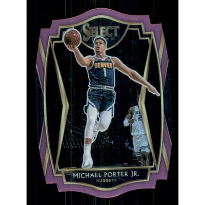 2020-21 Select Prizms Purple Die Cut #106 Michael Porter Jr.