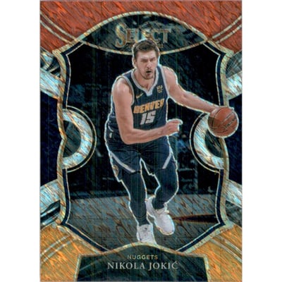 2020-21 Select Prizms Red White Orange Shimmer #58 Nikola Jokic