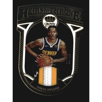 2021-22 Crown Royale Heirs to the Throne Materials Prime #19 Bones Hyland