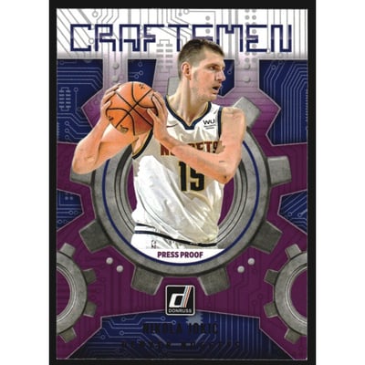 2021-22 Donruss Craftsmen Press Proof Purple #6 Nikola Jokic
