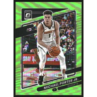2021-22 Donruss Optic Lime Green #7 Michael Porter Jr.