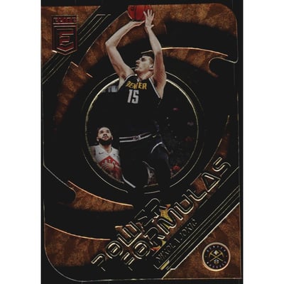 2021-22 Elite Power Formulas Orange Die Cut #25 Nikola Jokic