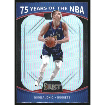2021-22 Panini 75 Years of the NBA Prizms Silver #55 Nikola Jokic/Select