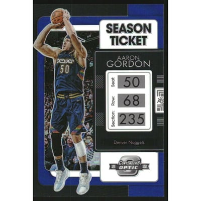 2021-22 Panini Contenders Optic Blue #72 Aaron Gordon
