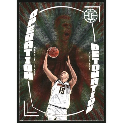 2021-22 Panini Illusions Operation Detonation Emerald #5 Nikola Jokic