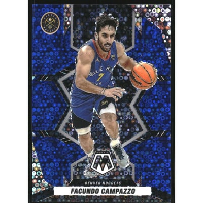 2021-22 Panini Mosaic Mosaic Fast Break Blue #110 Facundo Campazzo
