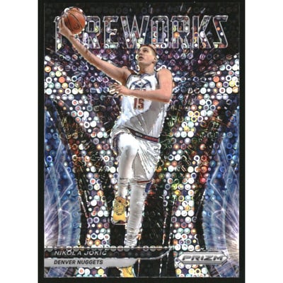 2021-22 Panini Prizm Fireworks Fast Break #5 Nikola Jokic