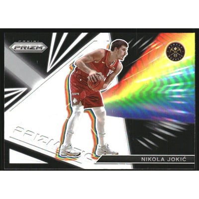 2021-22 Panini Prizm Prizmatic Prizms Silver #28 Nikola Jokic