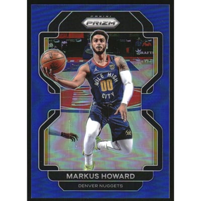 2021-22 Panini Prizm Prizms Blue #218 Markus Howard