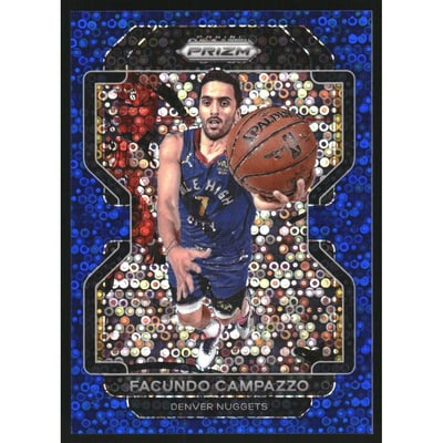 2021-22 Panini Prizm Prizms Fast Break Blue #54 Facundo Campazzo