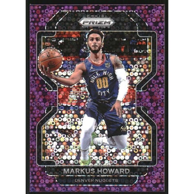 2021-22 Panini Prizm Prizms Fast Break Purple #218 Markus Howard