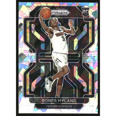 2021-22 Panini Prizm Prizms Ice #302 Bones Hyland